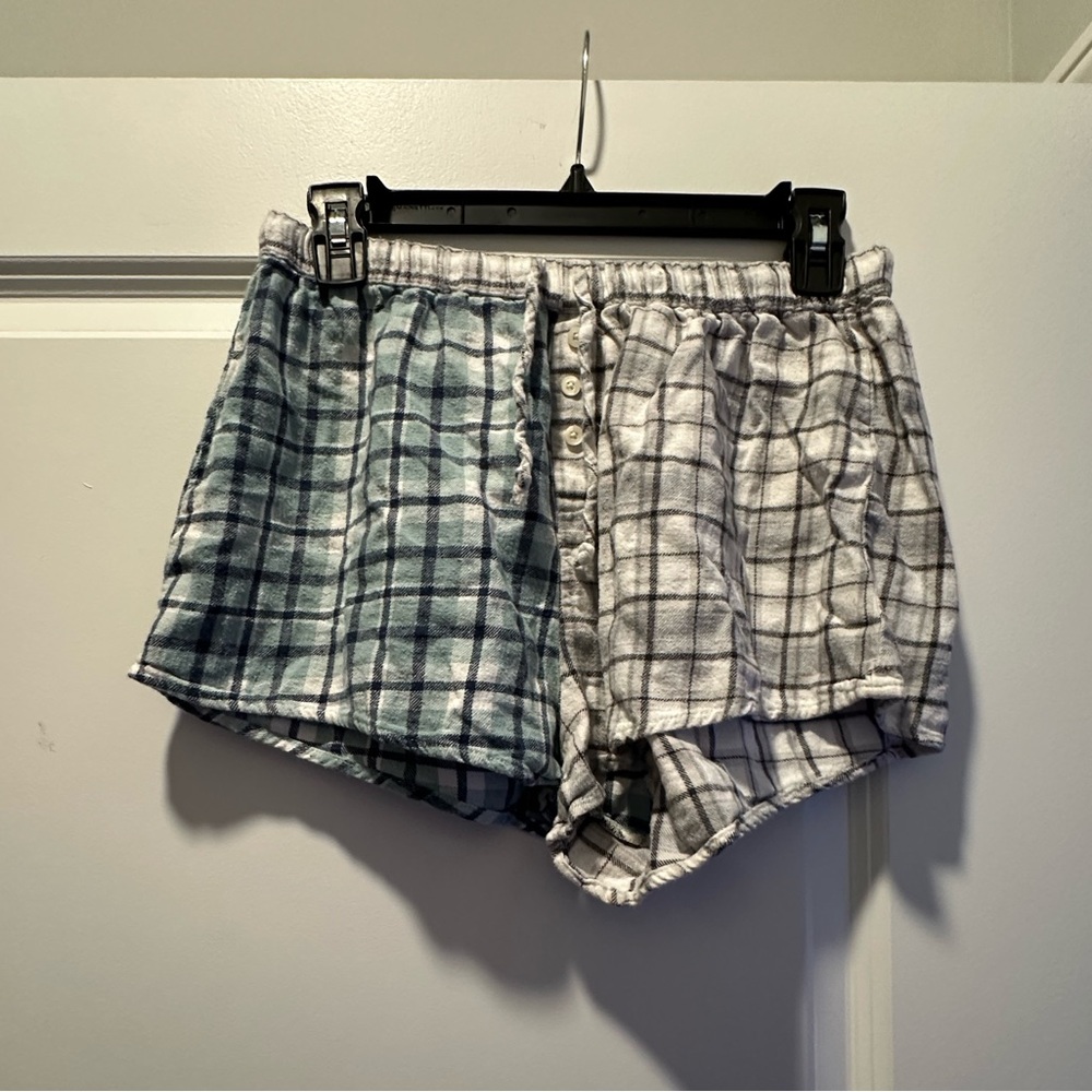 Split color PJ shorts